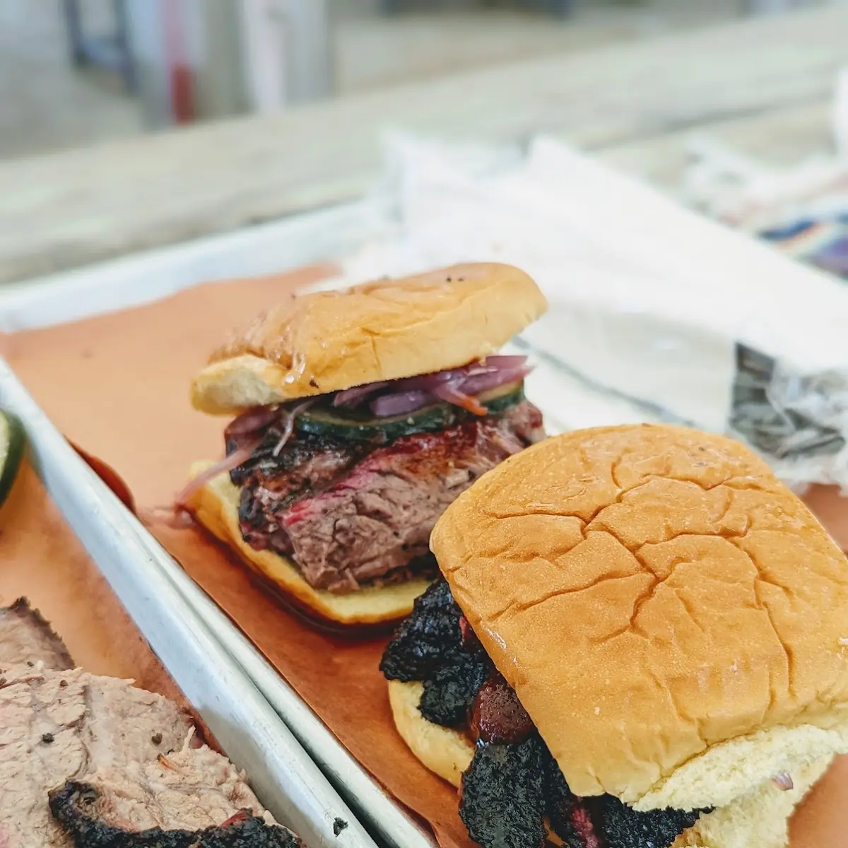 Chopped Brisket Sandwich
