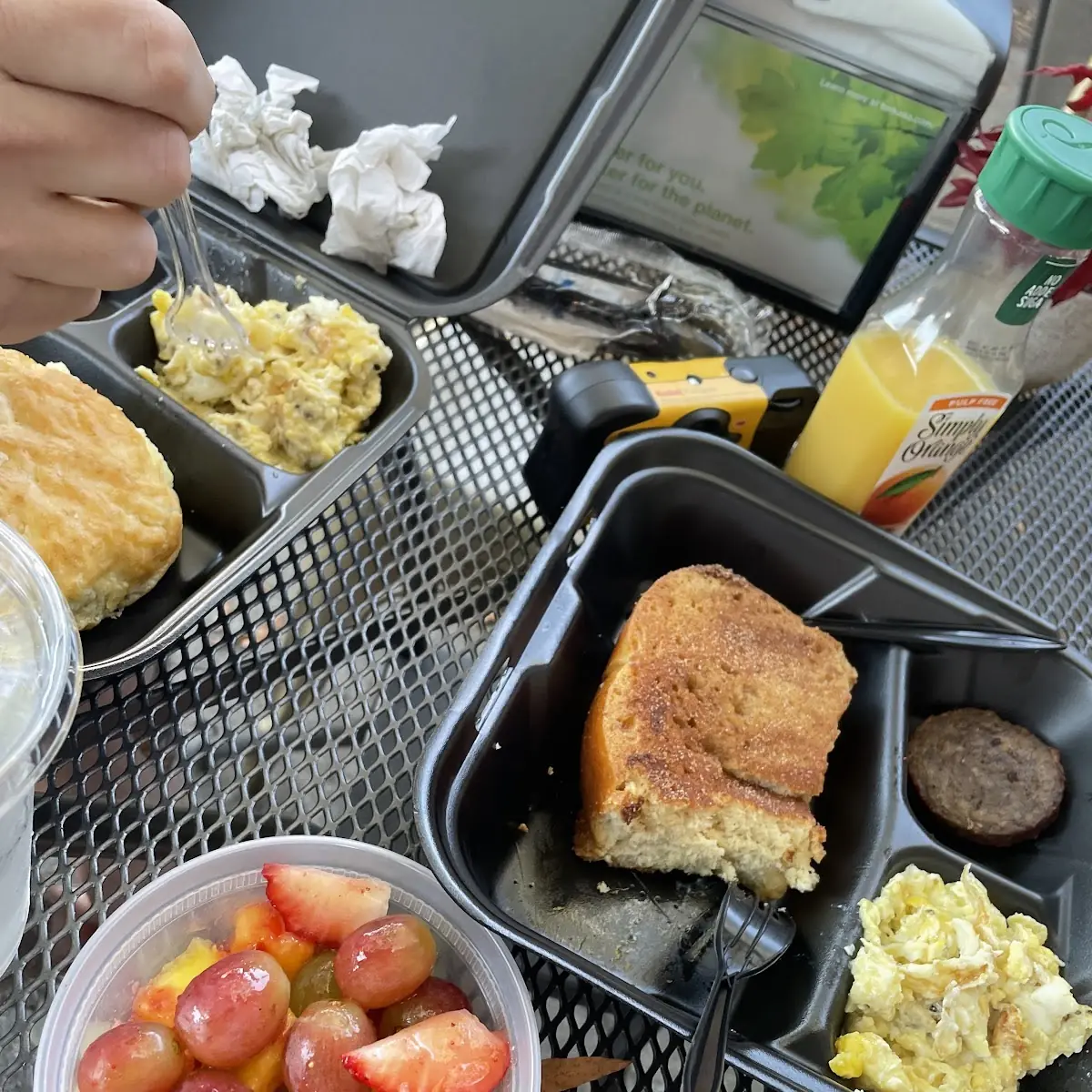 French Toast Fruit Sausage