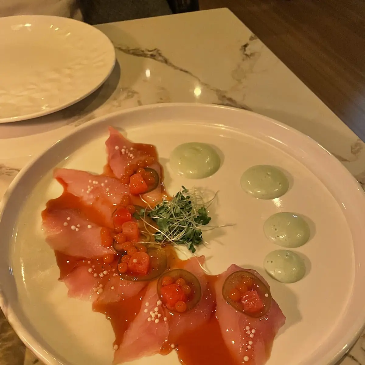 Hamachi Crudo