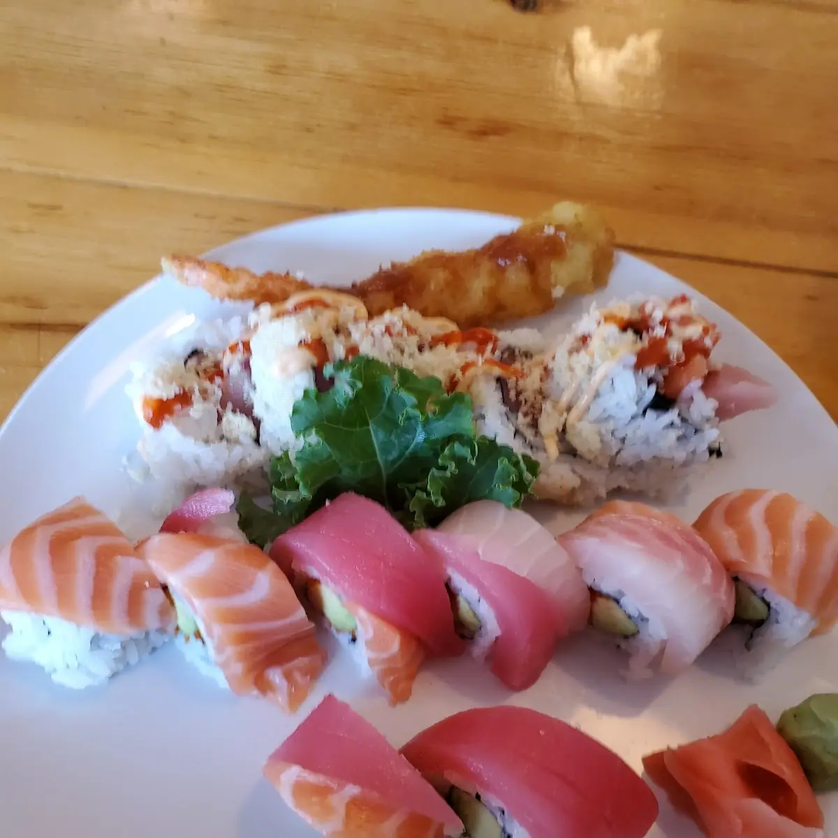 Fire Roll and a Rainbow Roll