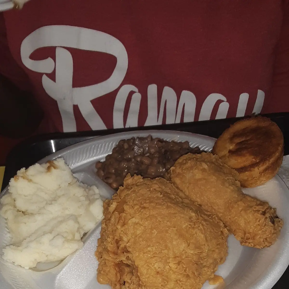Fried Chicken and Potatoes