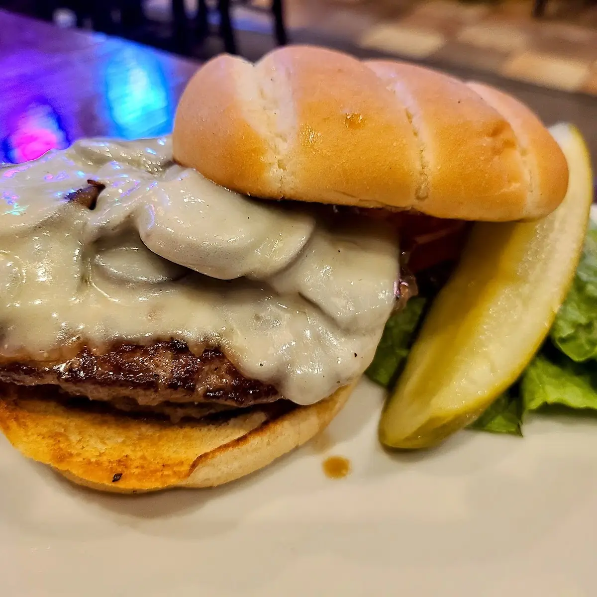 Mushroom Swiss Burger