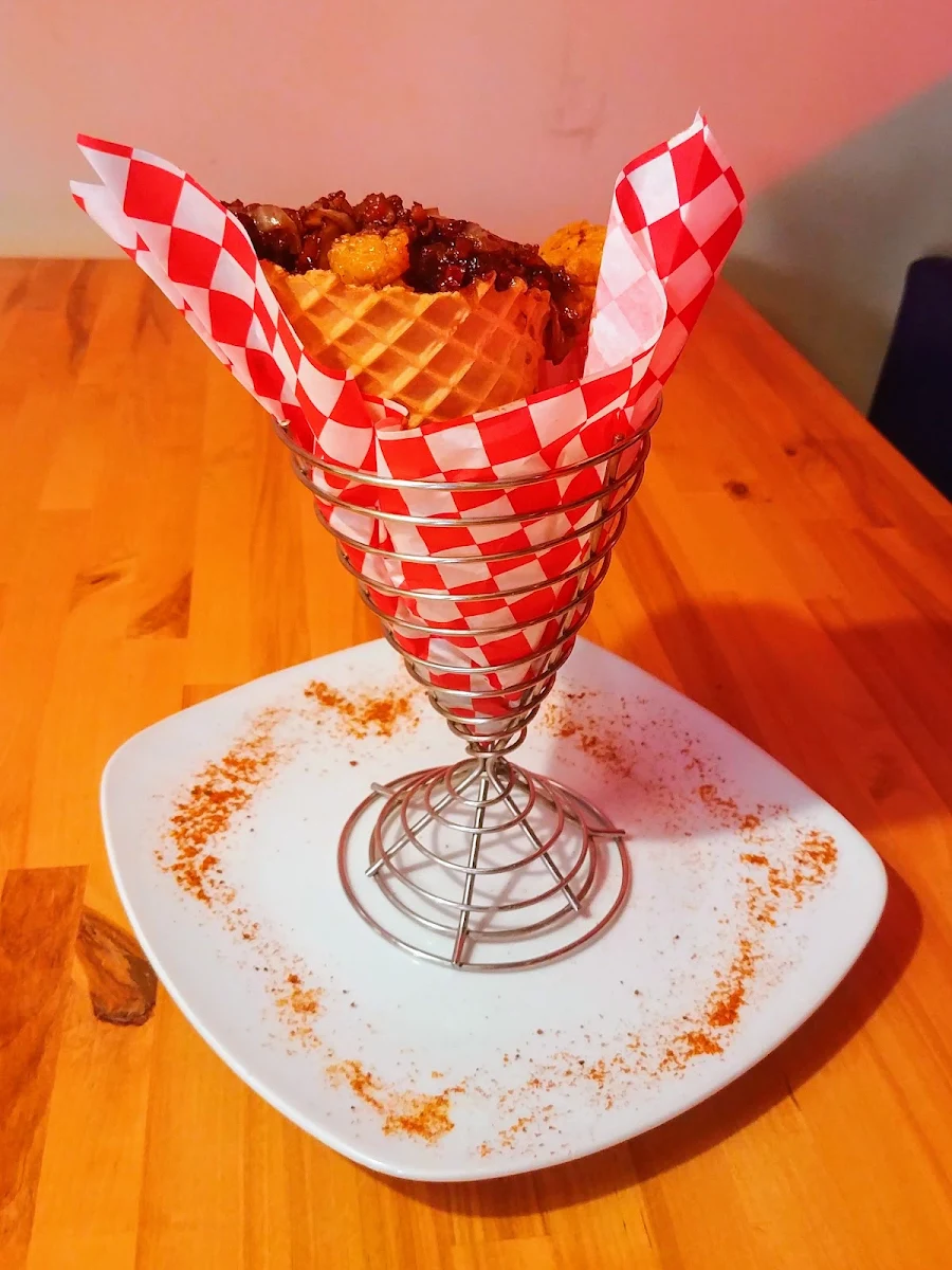 Chicken and Waffle Cone