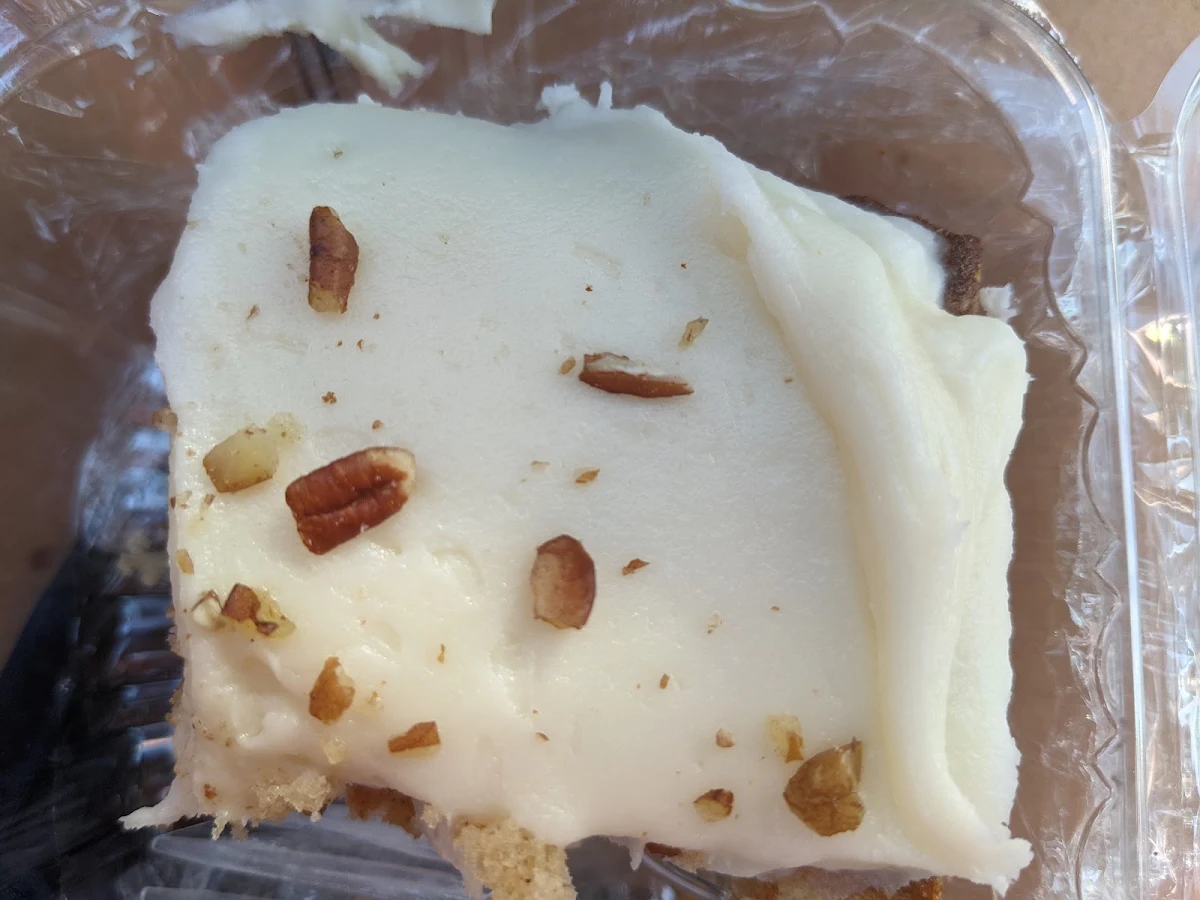 Carrot Cake with a Few Bites Taken Out