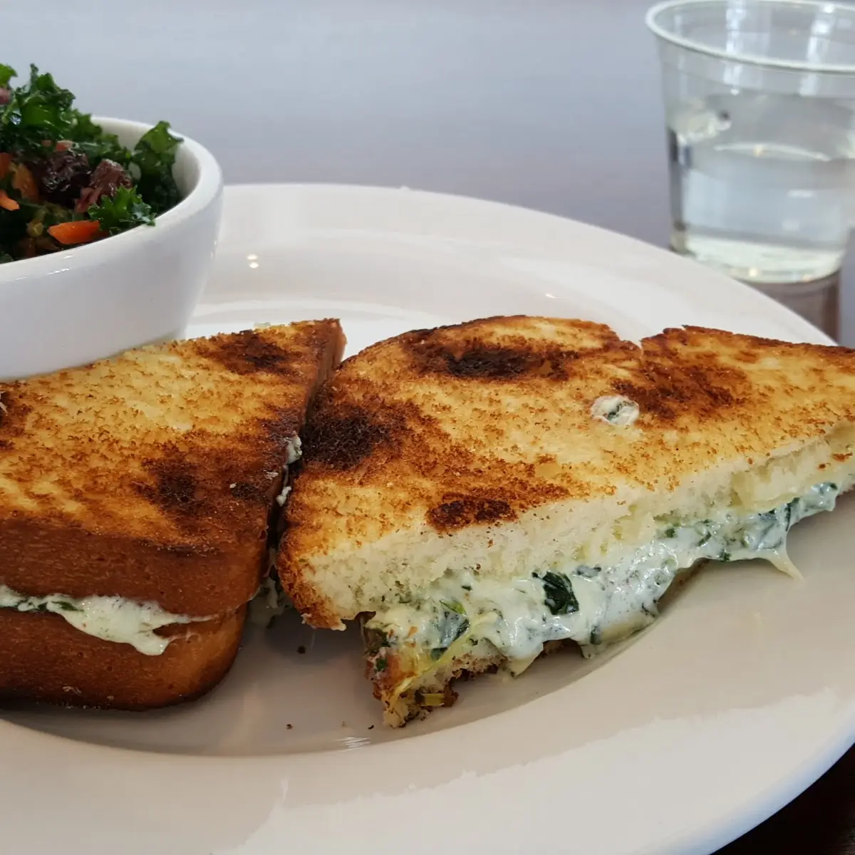 Spinach Artichoke Grilled Cheese