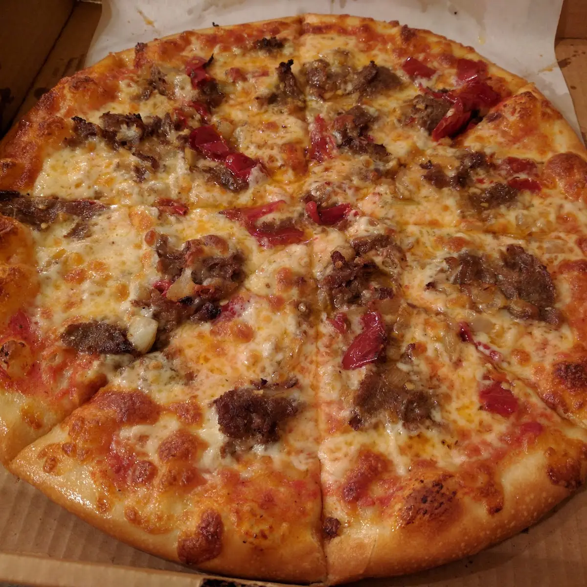 Philly Cheesesteak Pizza