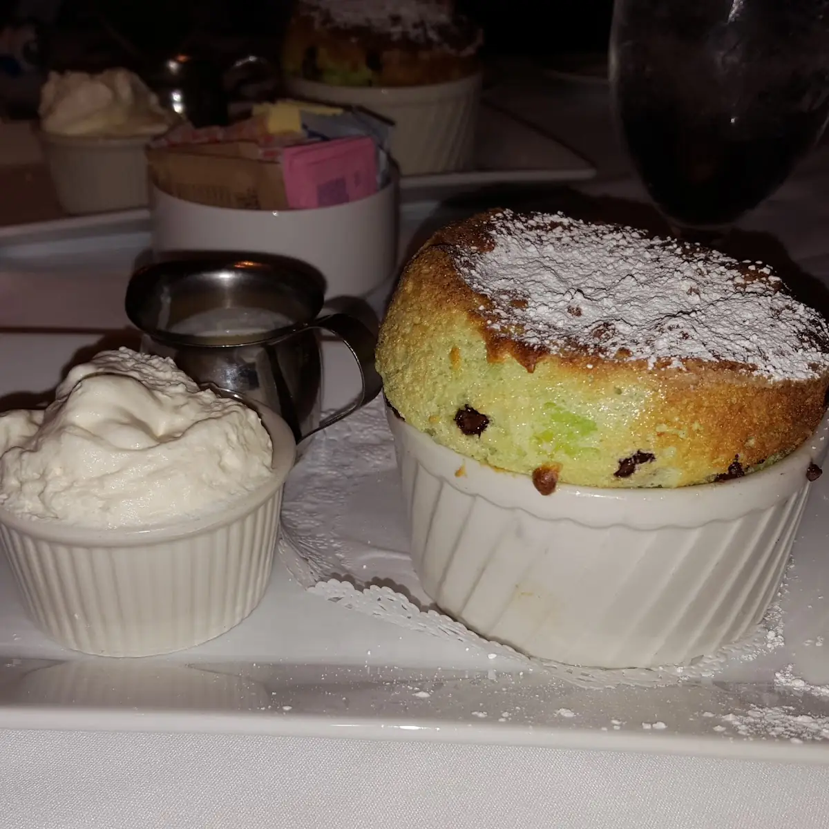 Mint Chocolate Souffle
