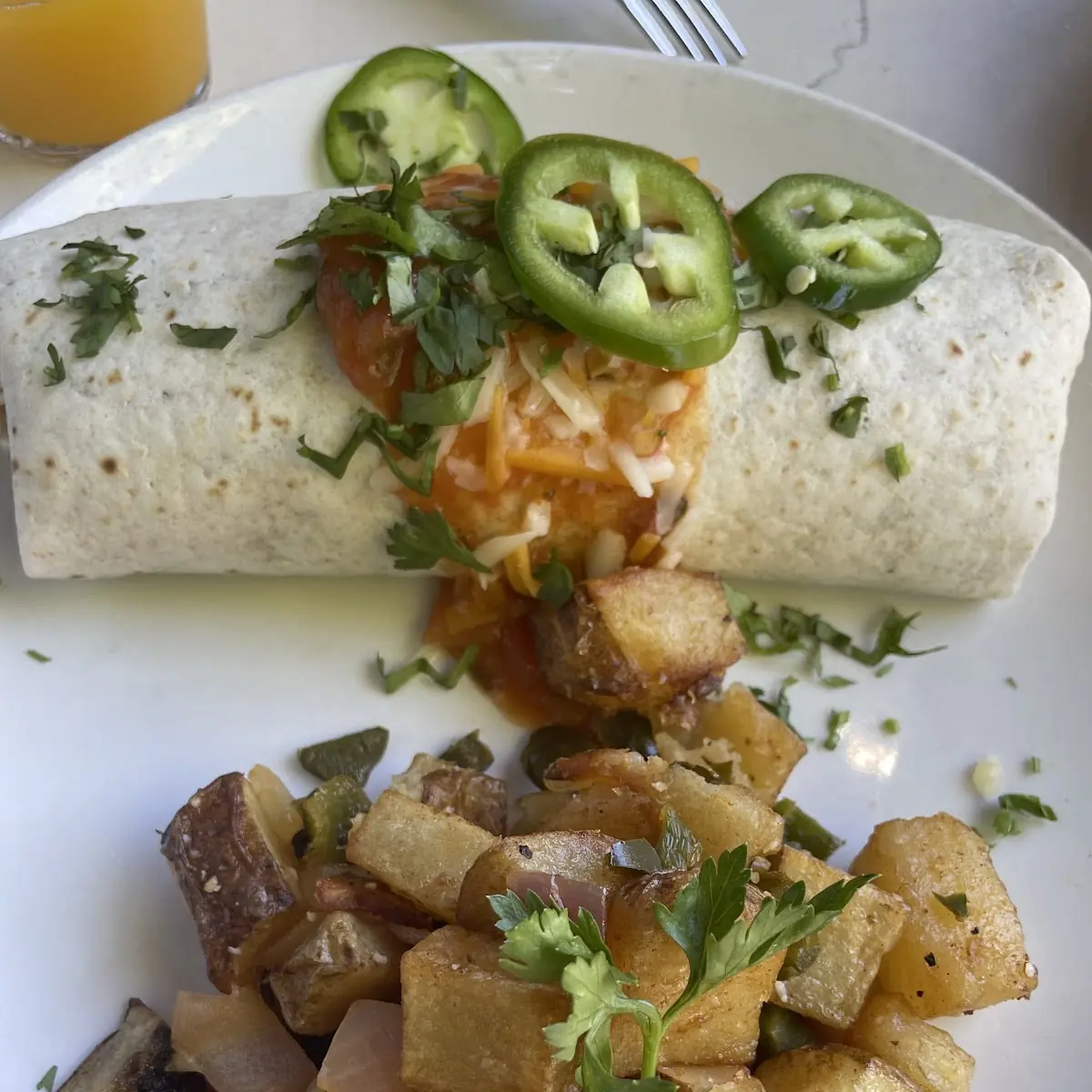 Thirsty Lion Breakfast Burrito