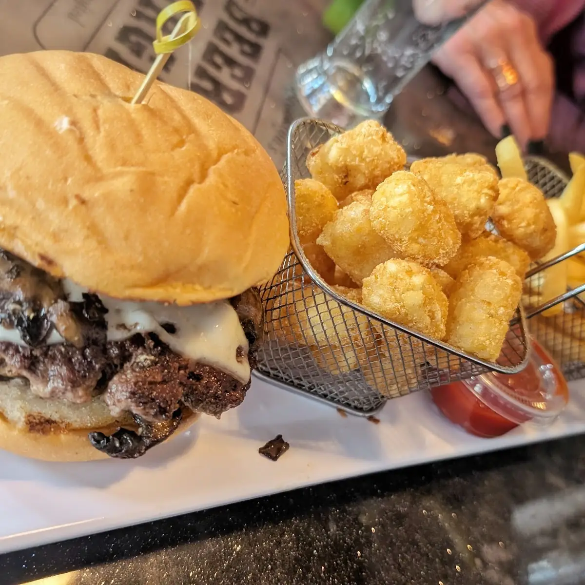 Mushroom Swiss Burger
