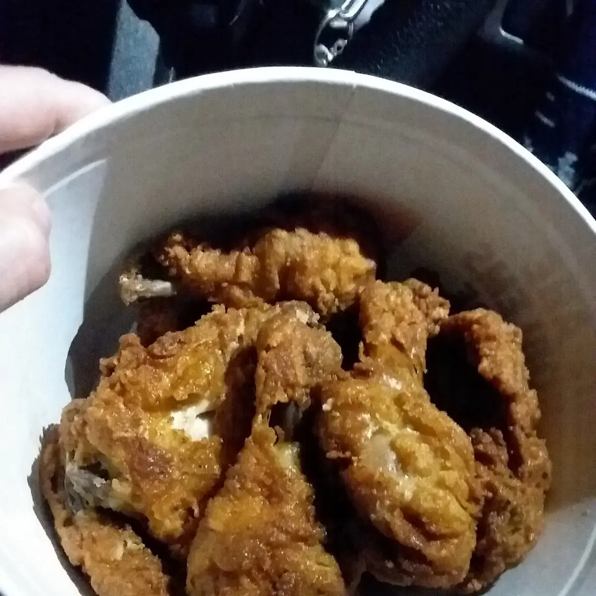 Over Cooked Chicken and Pieces Missing