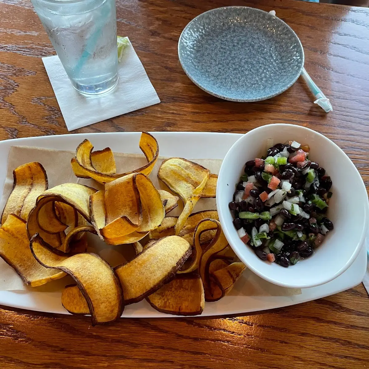 Mariquitas & Black Bean Salsa