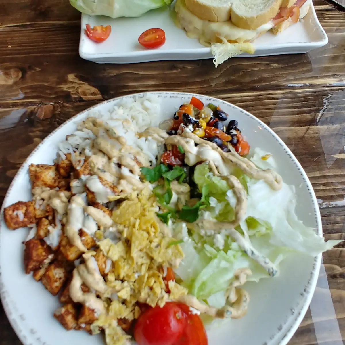 Chipotle Chicken Salad & Hot Ham & Cheese