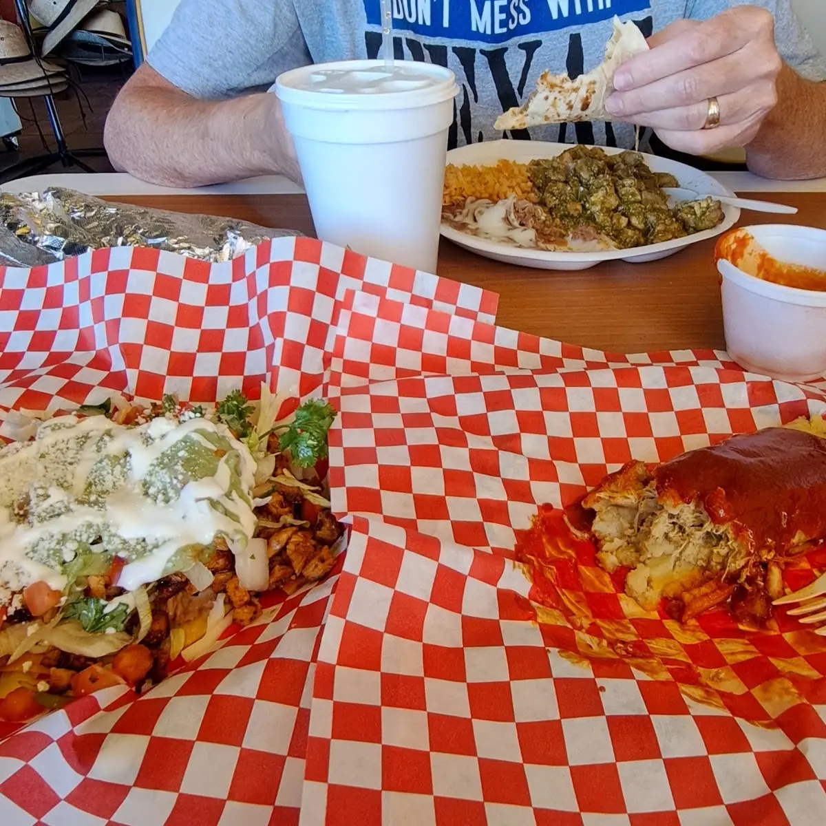 Tamales Tostada Chile Verde