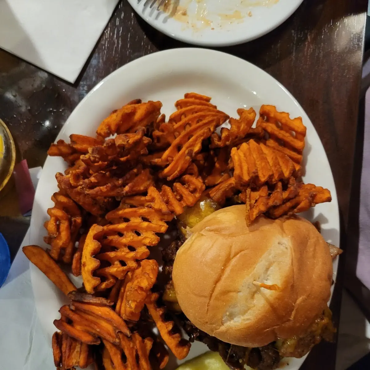 Pulled Pork Sandwich with Sweet Potato Fries