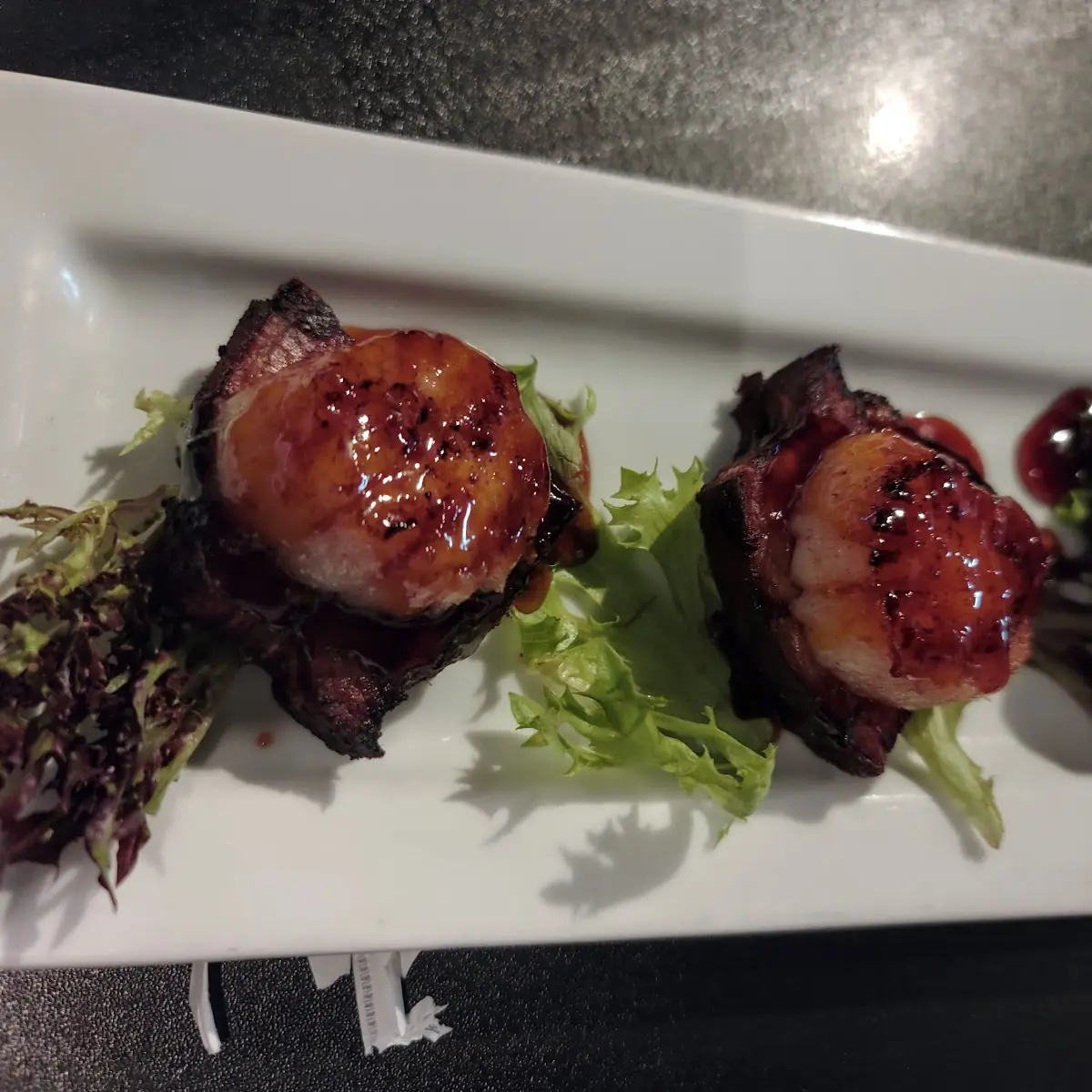 Scallops on Pork Belly