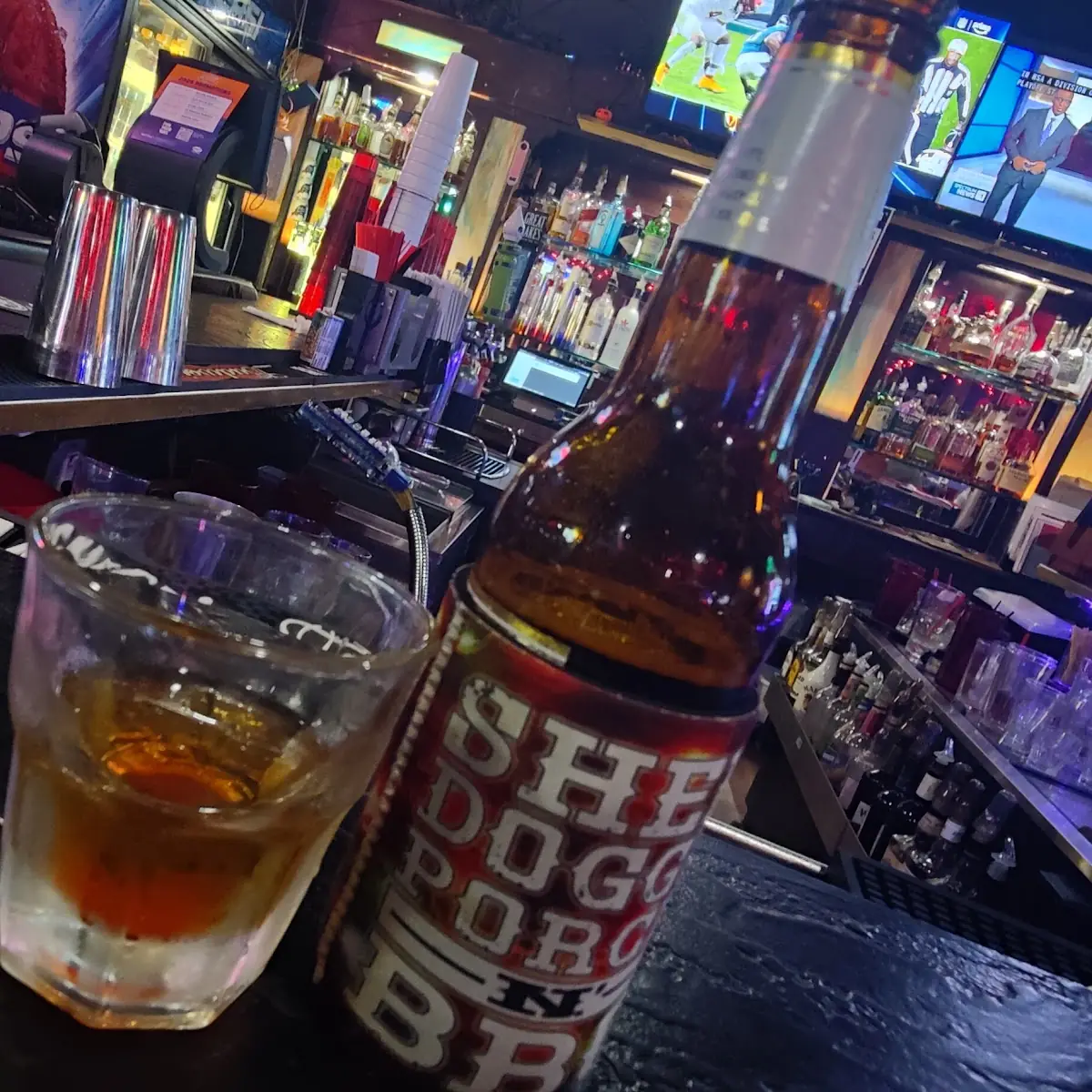 Tullamore Dew and Miller Lite