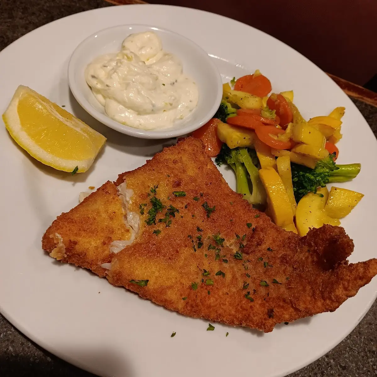 Fried Fish w Veggies