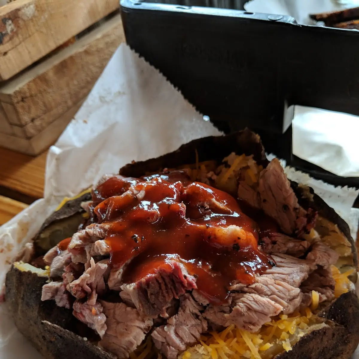 Loaded Baked Potato with Brisket