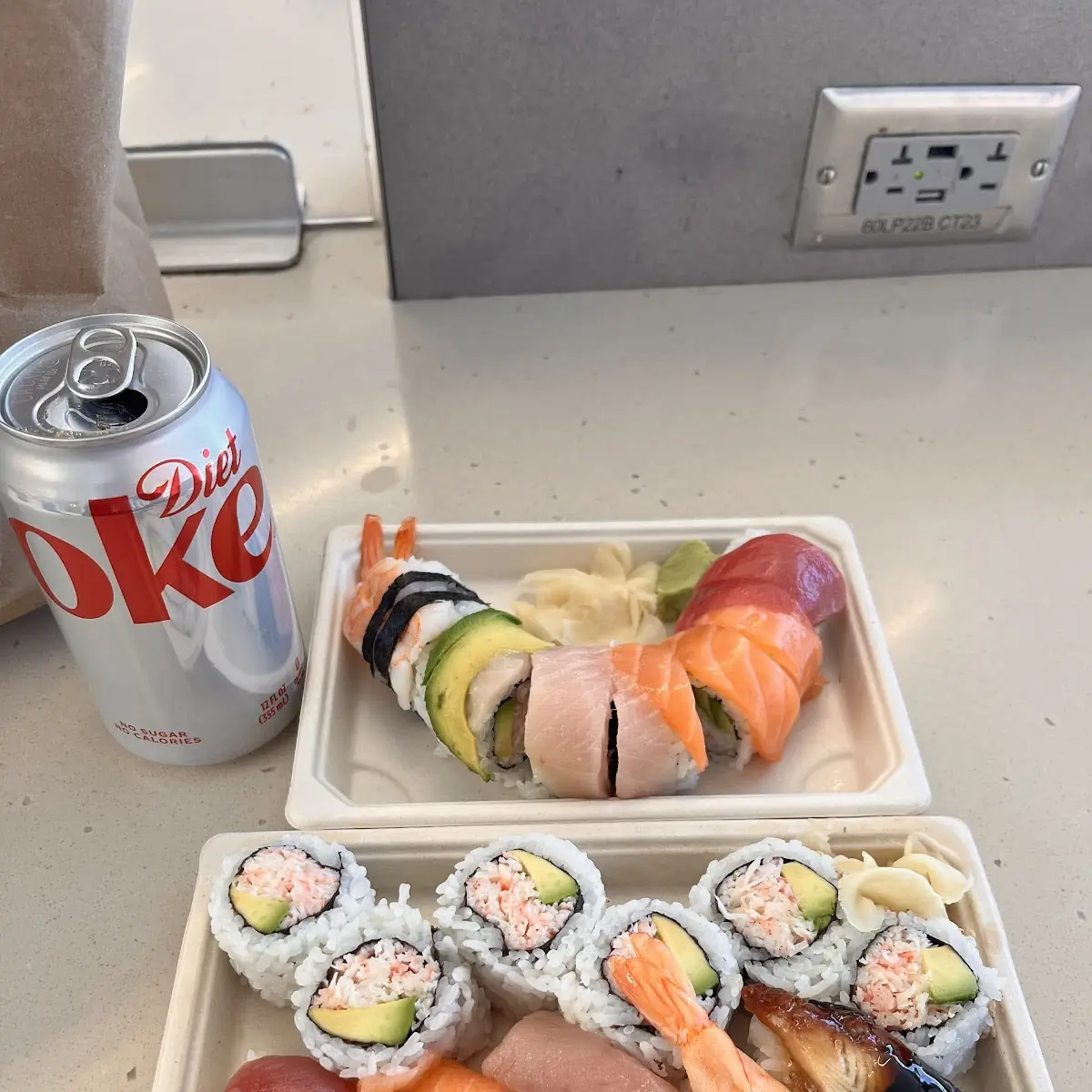 Assorted Sushi Rolls and Nigiri
