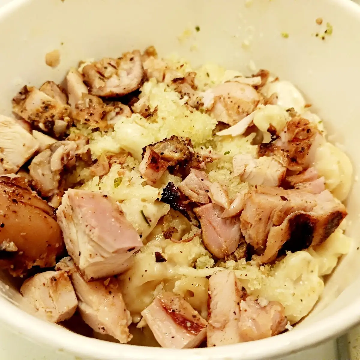Chicken and Mac and Cheese