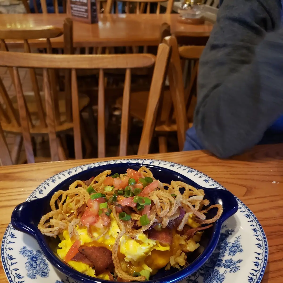 Bacon Egg and Cheese Hash Brown Skillet