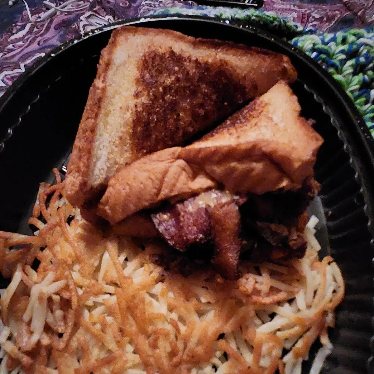 Philly Cheese Steak Sandwich with Hashbrown