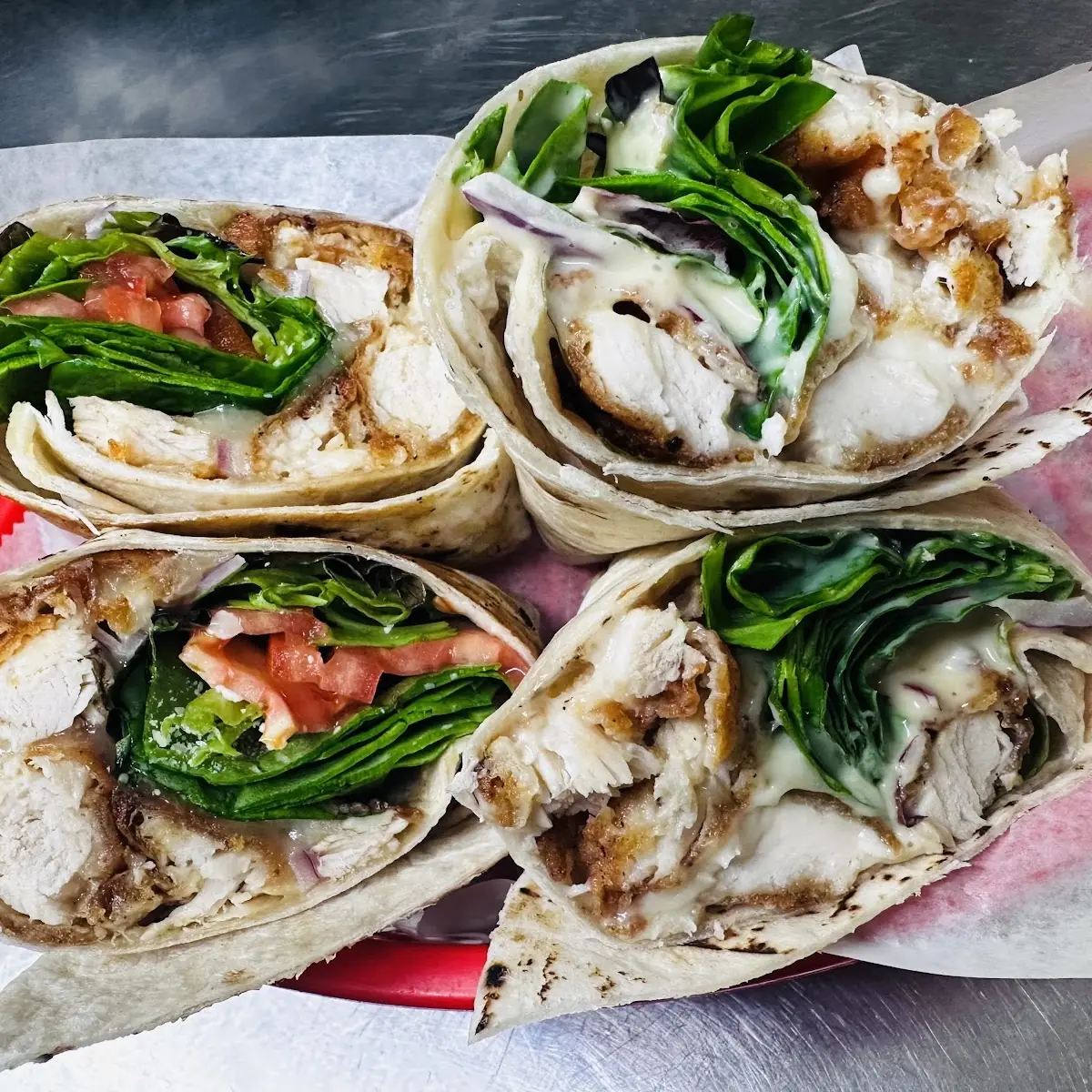 Chicken Bacon Ranch & Chicken Parm Wrap