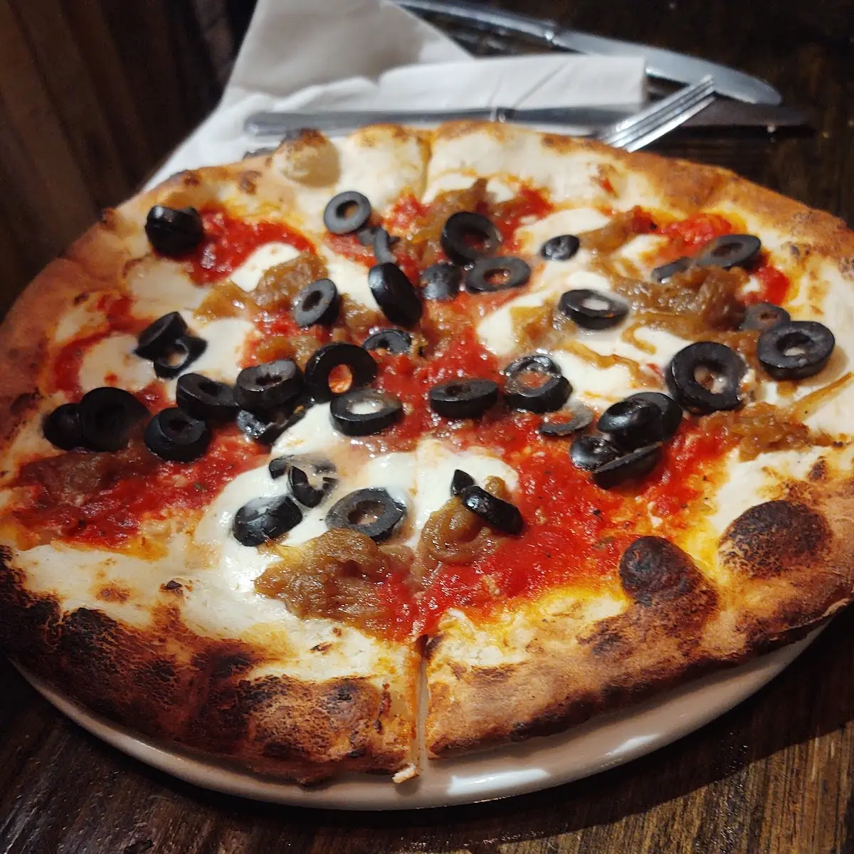 Margherita Pizza with Olives