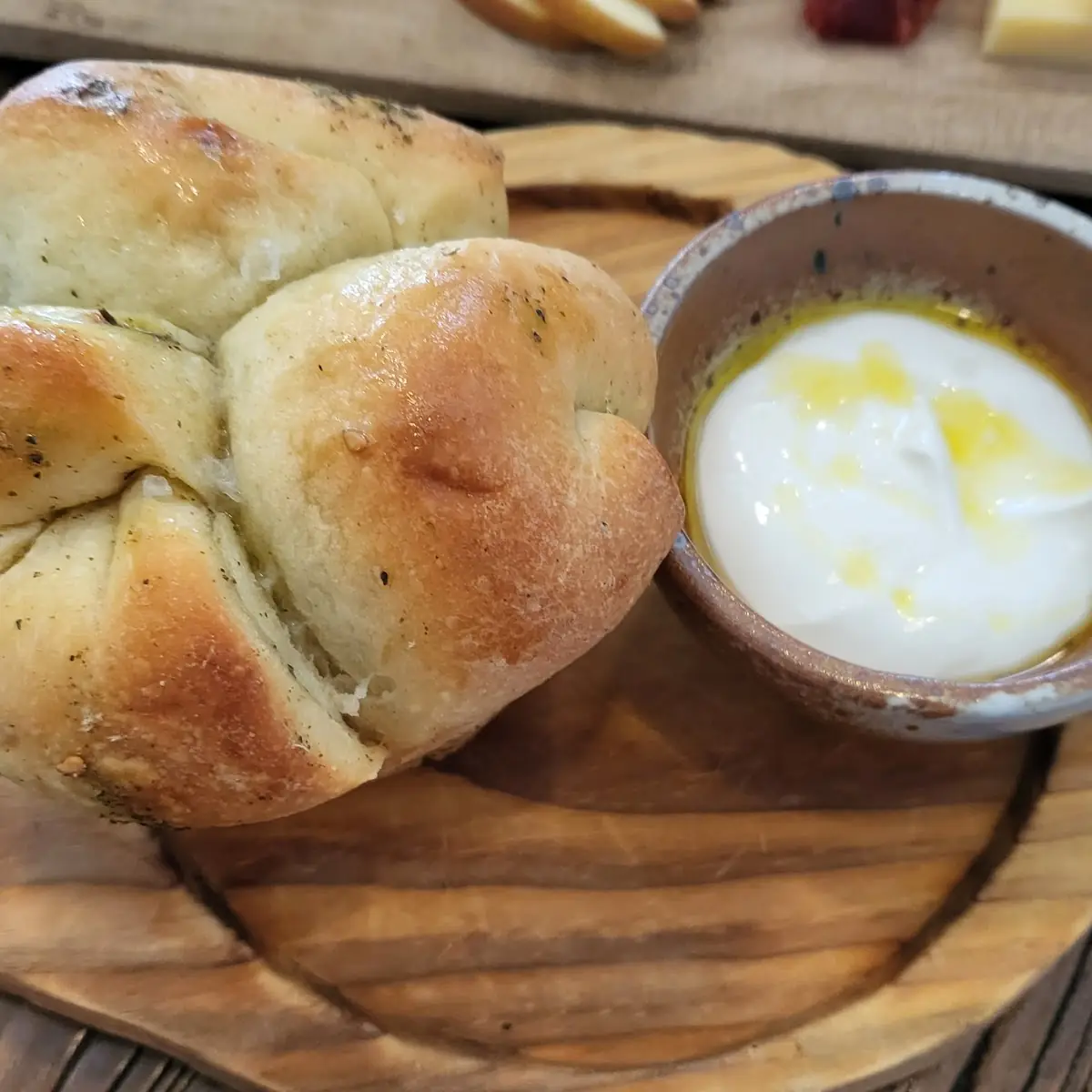Za'Atar Pull Apart Bread Labne