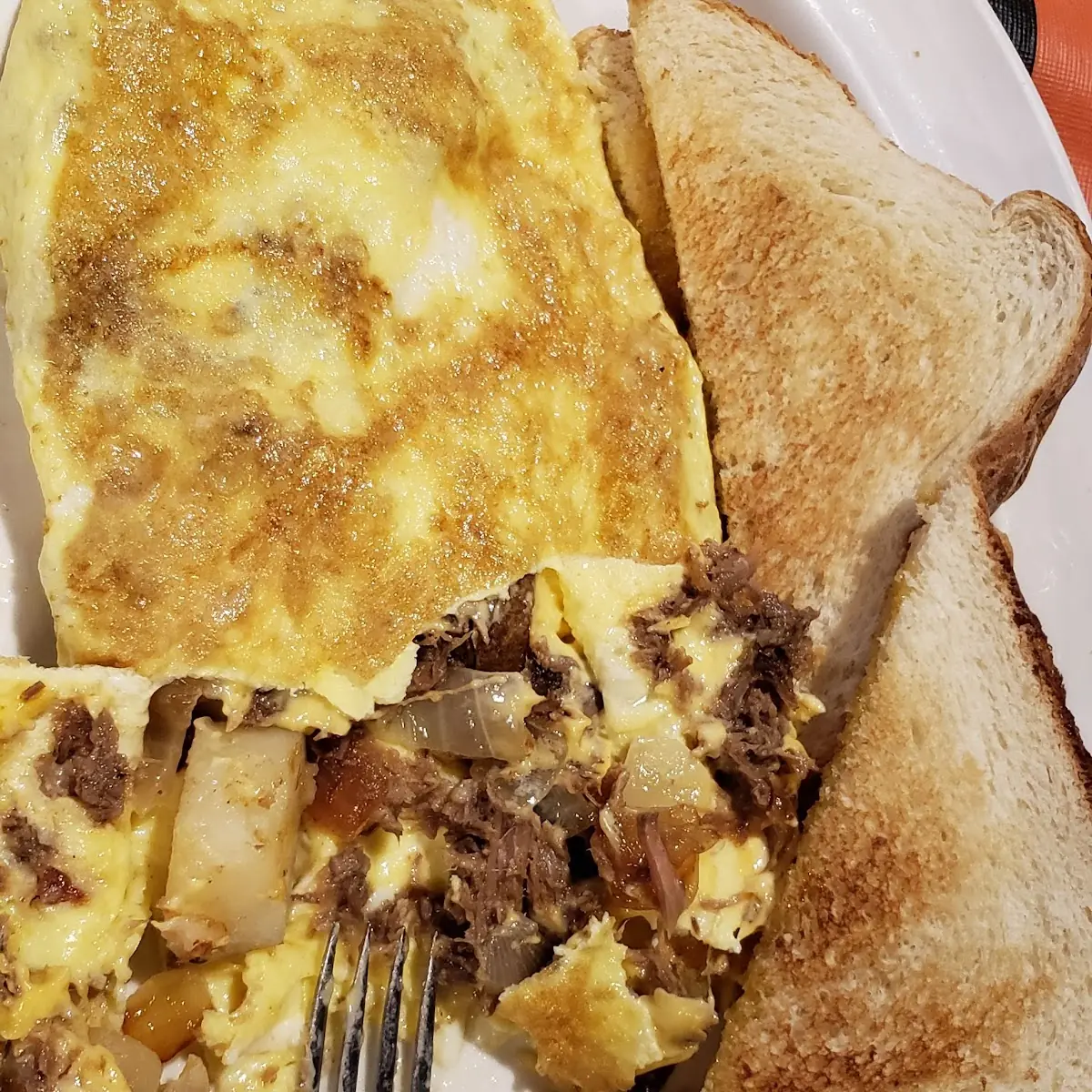 Roast Beef Hash Omelette