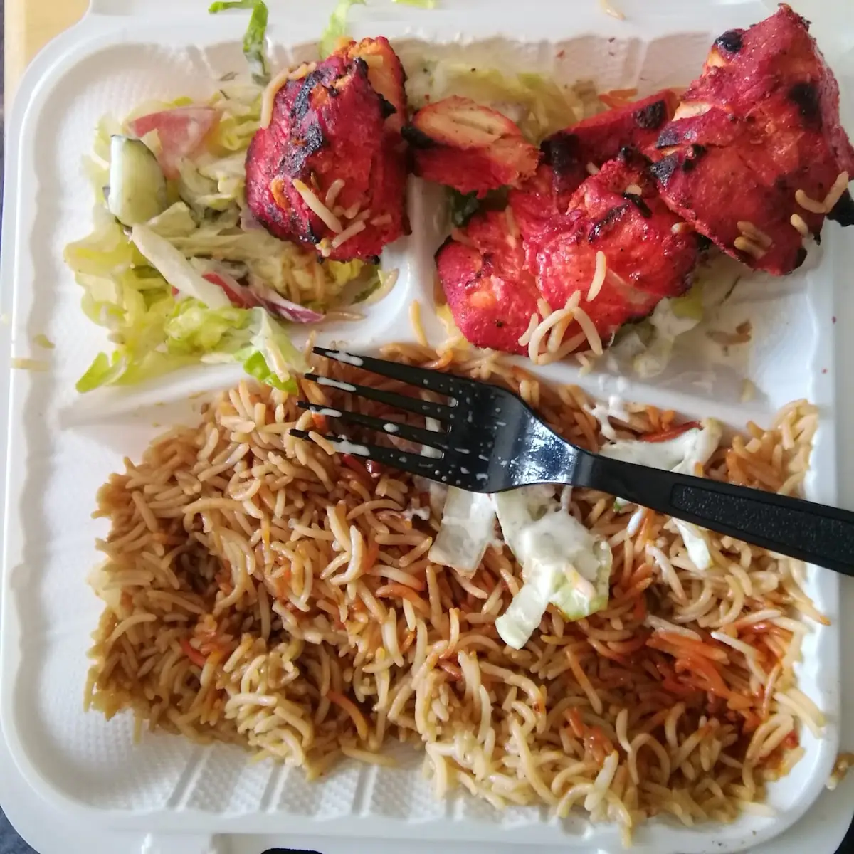Chicken Tikka Kabob Salad