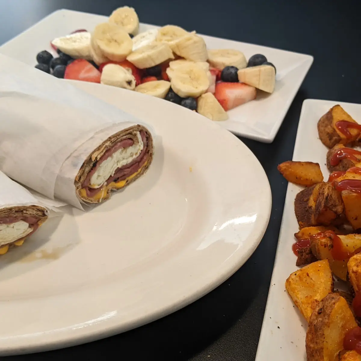 Turkey Bacon Egg and Cheese Burrito