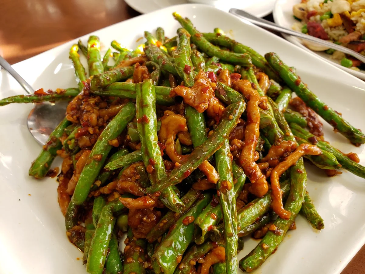 Fried Pork with Green Bean, Wo's Chinese Restaurant 金穗園美食
