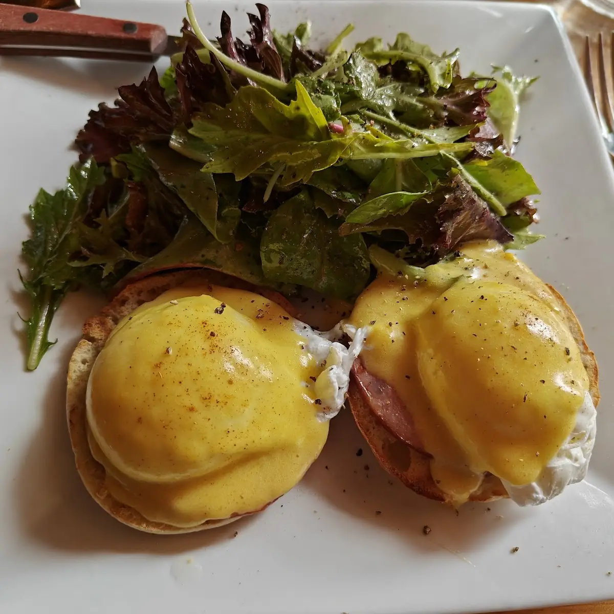 Eggs Benedict by the Sea