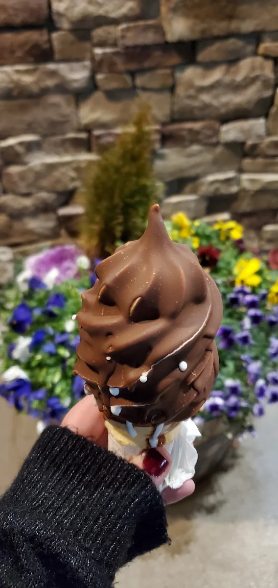 Vanilla Cone Dipped in Chocolate