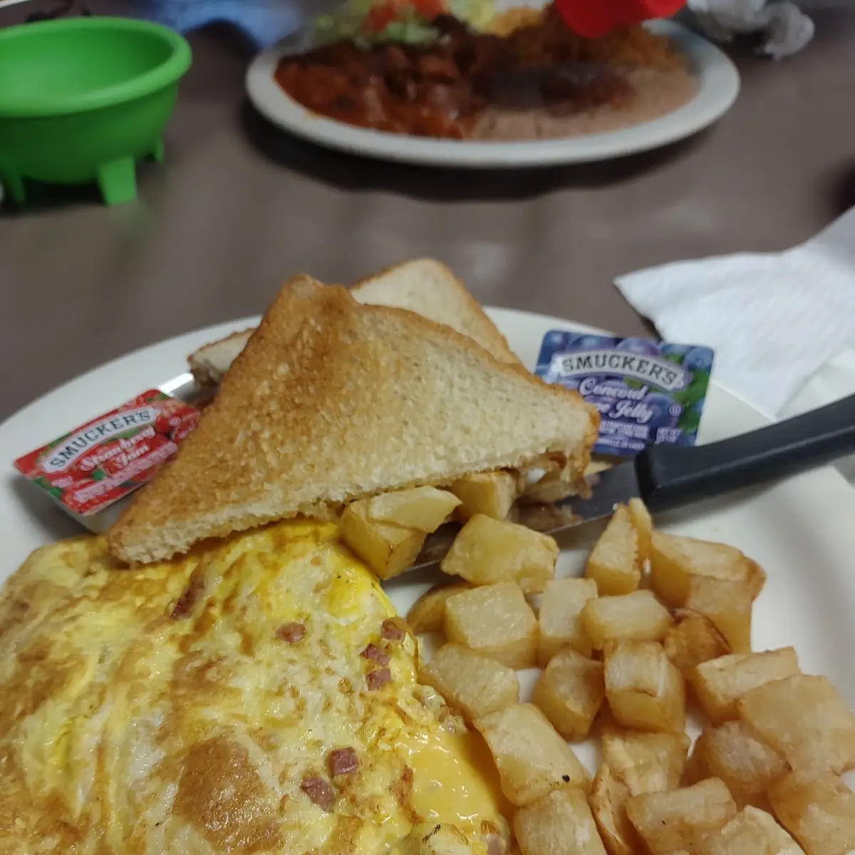 Han and Cheese Omelette