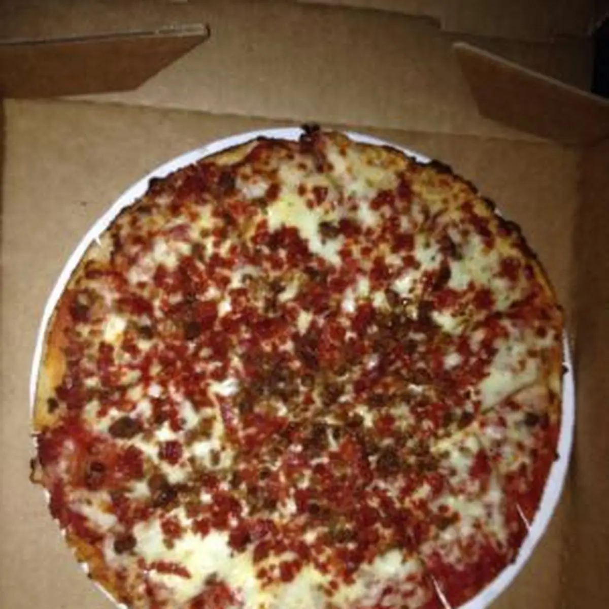 Sausage and Mushroom Pizza with Extra Cheese