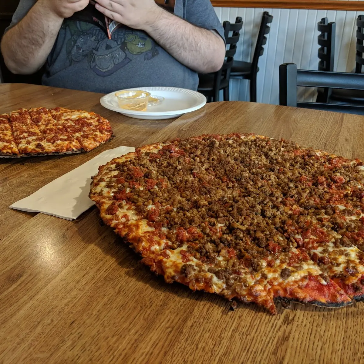 Sausage and Pepperoni Pizza