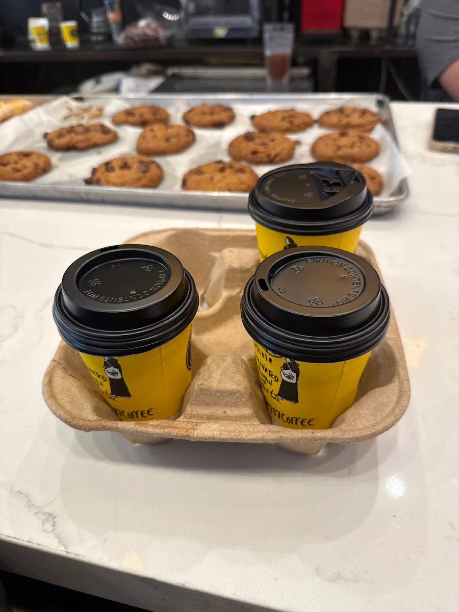 Latte with Chocolate Chip Cookie