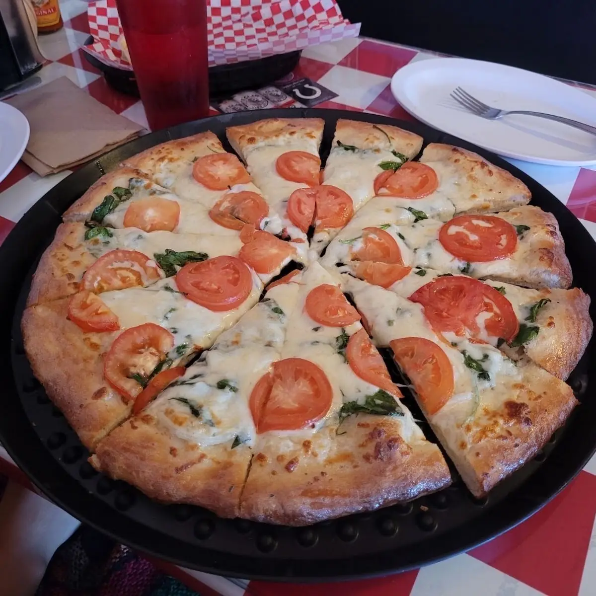 Pizza with Garlic Sauce
