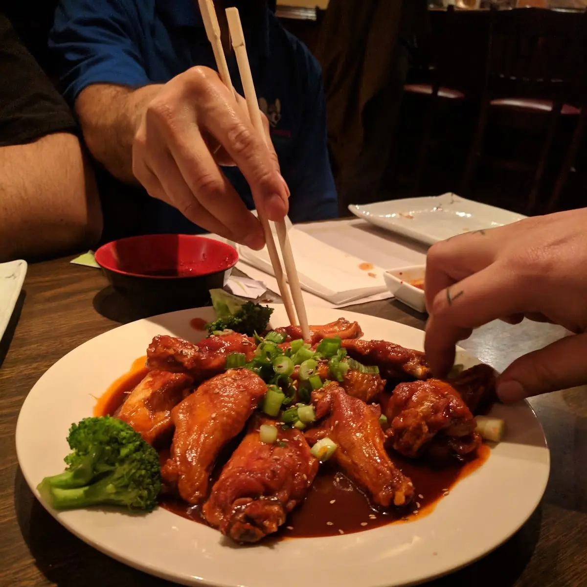 A5.  Sticky Spicy Chicken Wing