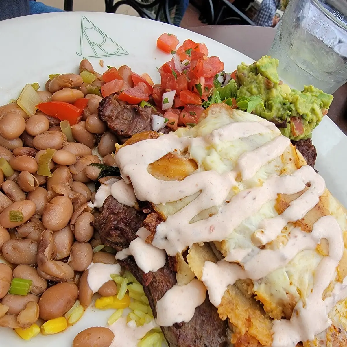 Carne Asada with Cheese Enchiladas