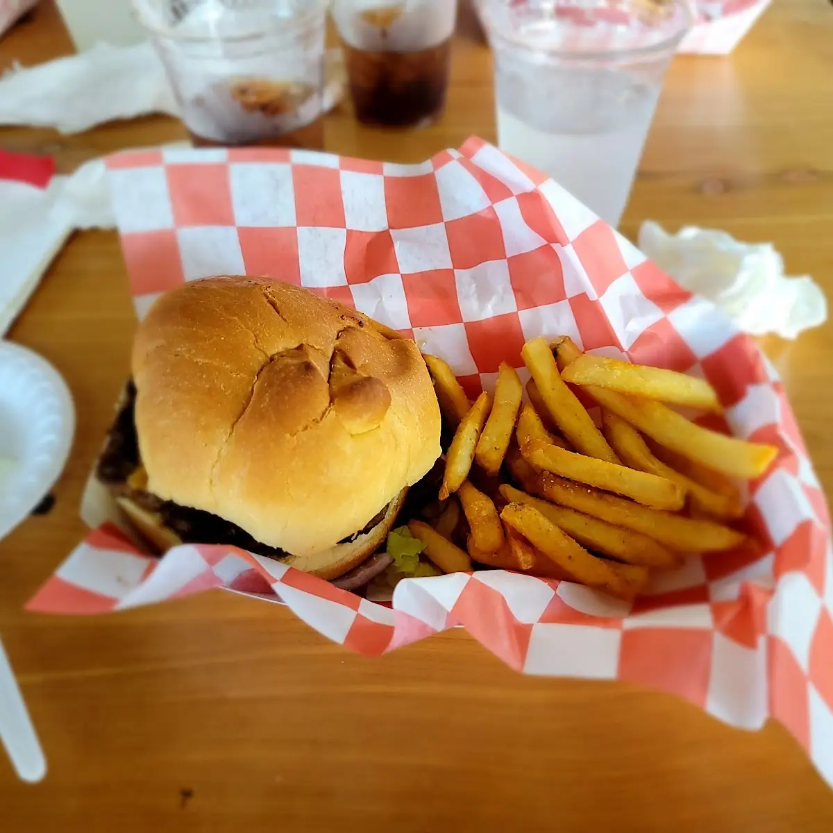 Cheese Burger & Fries