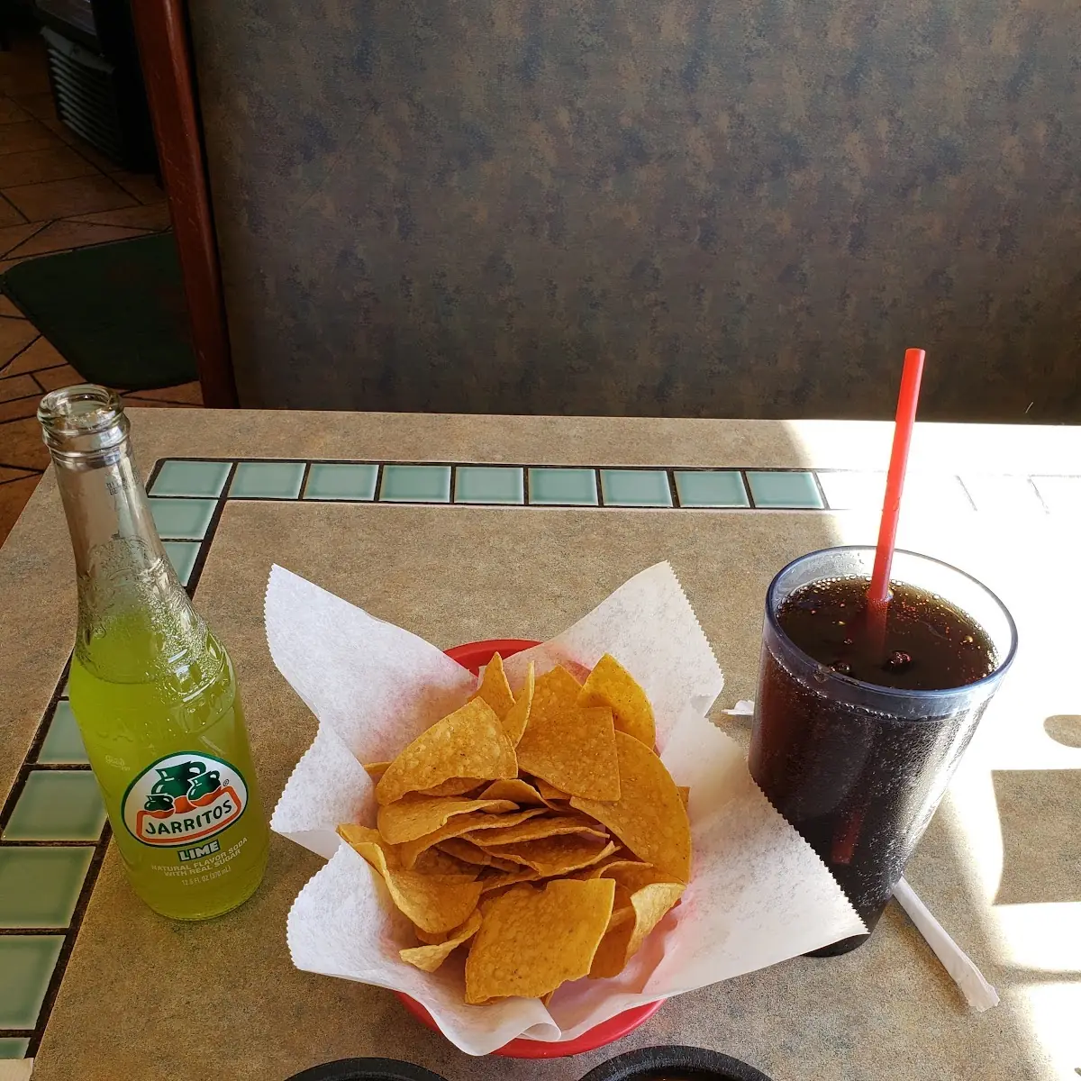 Chips Salsa and Cabbage Salad