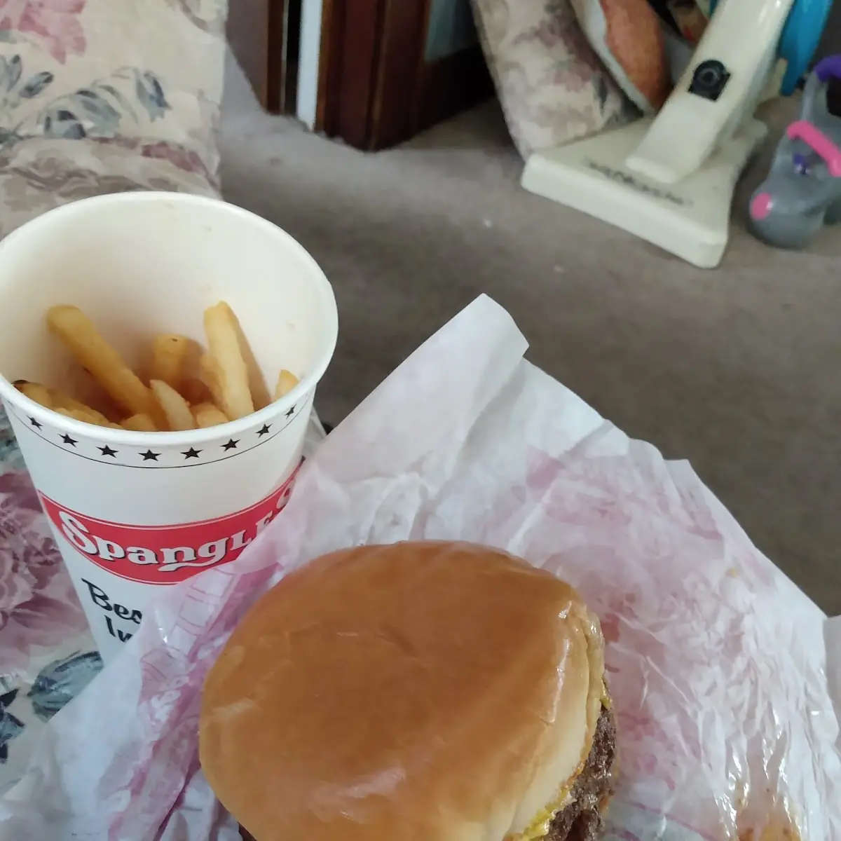 Double Cheeseburger and Fries