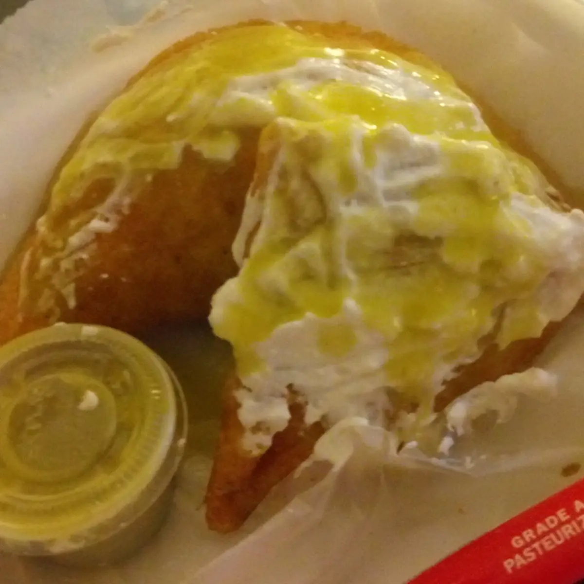 Chicken and Rice Empanadas with Sour Cream