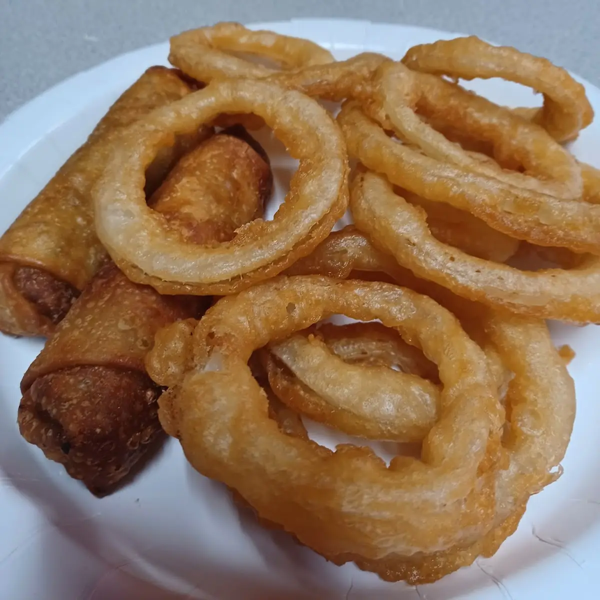 Onion Rings & Egg Rolls
