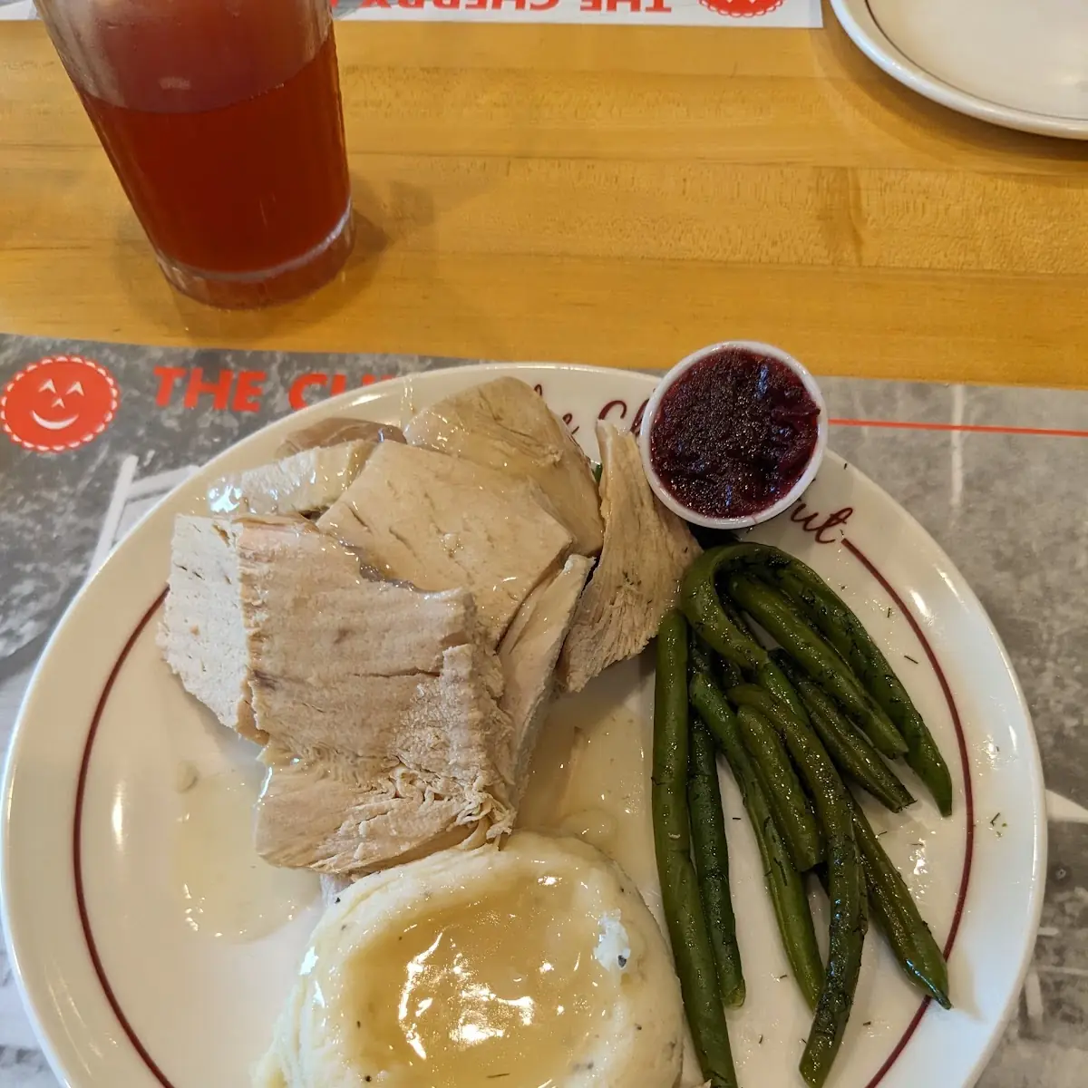Fresh Roasted Turkey with Dressing Dinner