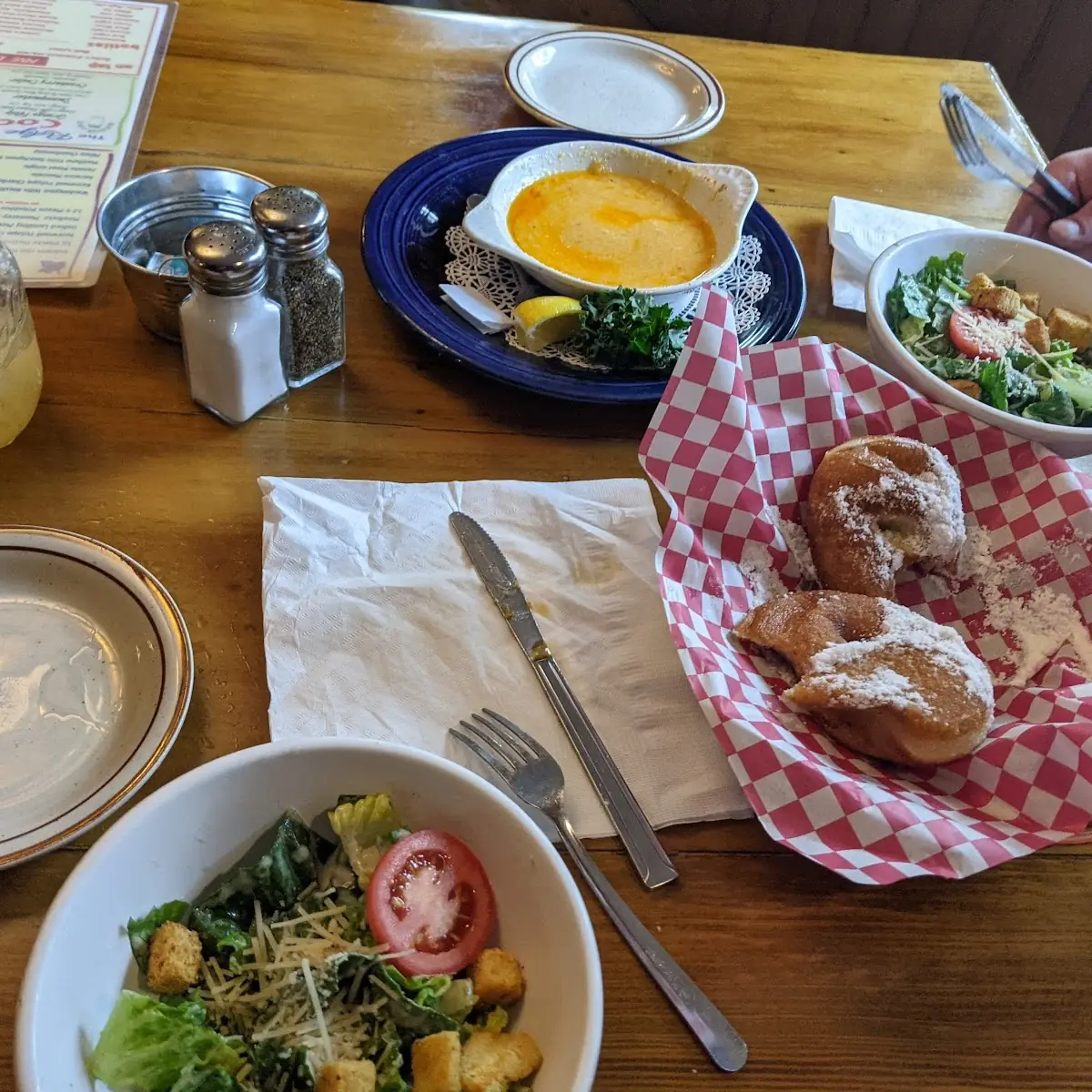 Cesar Salad & Fried Bread