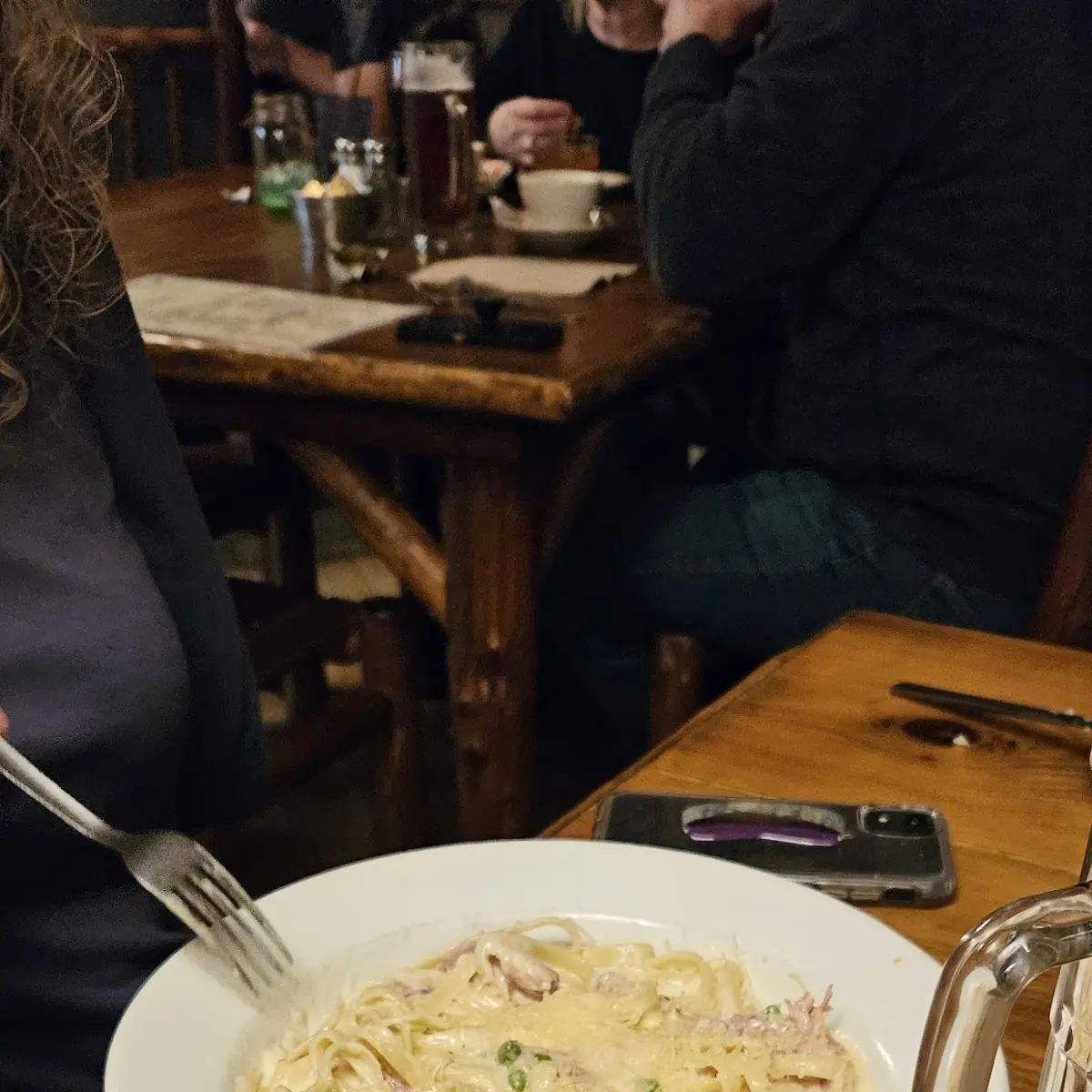 Pit Ham Alfredo Pasta